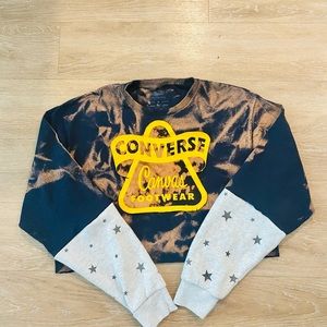 retro Rare style converse reworked long sleeve